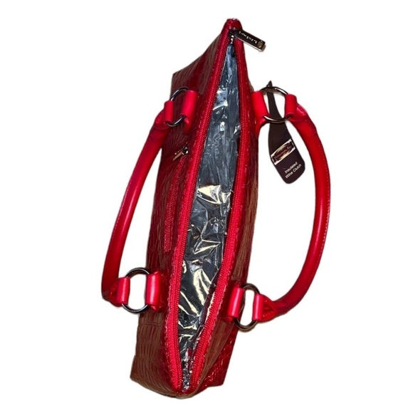 SOLD -  Red primeware insulated wine clutch without corkscrew, can be lunch bag - Picture 7 of 12